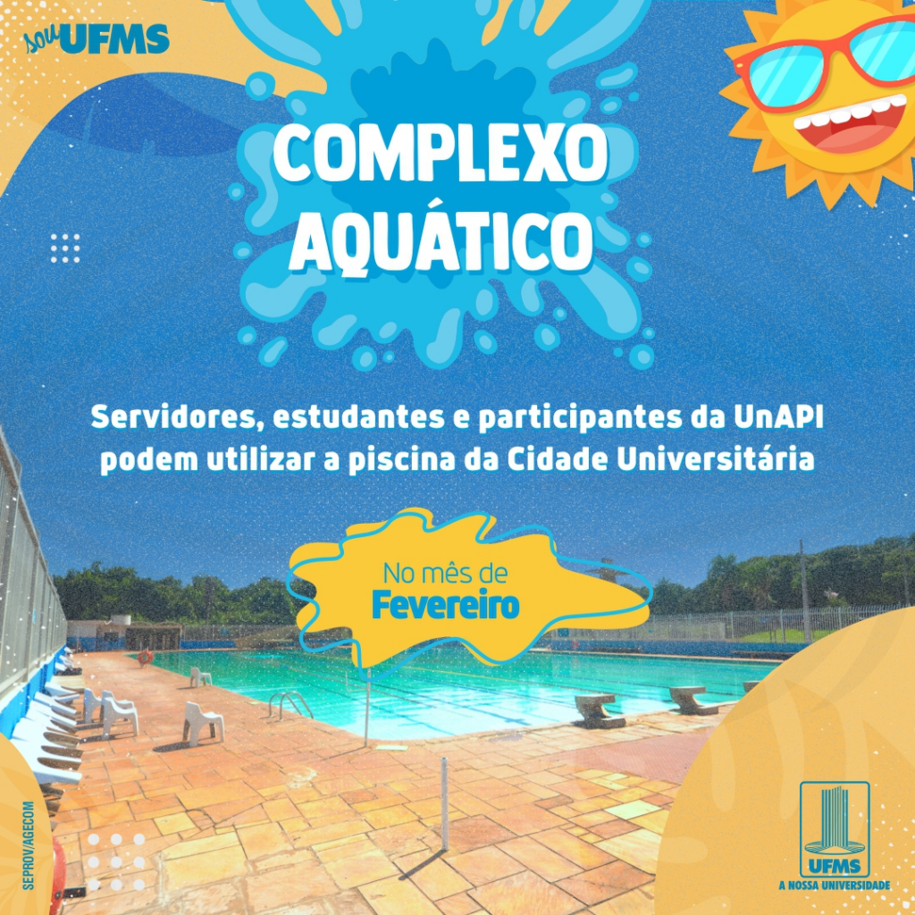 Complexo Aquático está aberto para a utilização da comunidade universitária até o fim de fevereiro