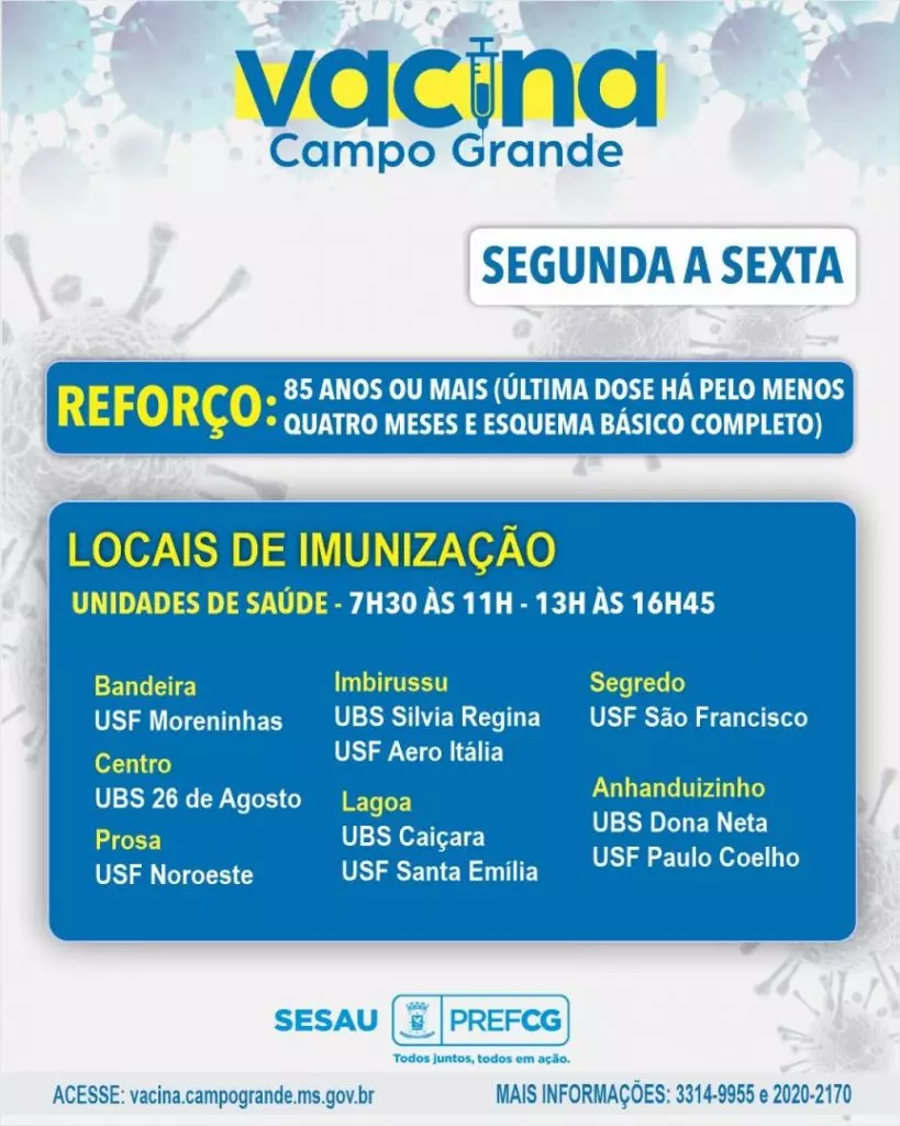 Capital começa aplicar vacina bivalente contra Covid em idosos com mais de 85 anos