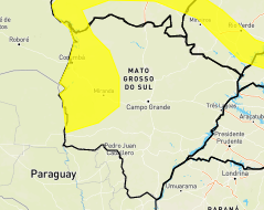 Meteorologia emite 2 alertas simultâneos para tempestade em MS Meteorologia emite 2 alertas simultâneos para tempestade em MS