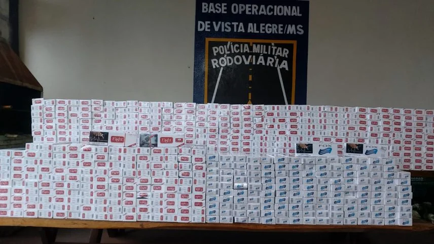Veículo de campo grande carregado de cigarros paraguaios é apreendido