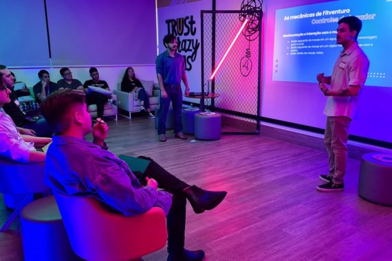 Startup Sesi premia duas duplas vencedoras do desafio Game Jam 2023 Startup Sesi premia duas duplas vencedoras do desafio Game Jam 2023