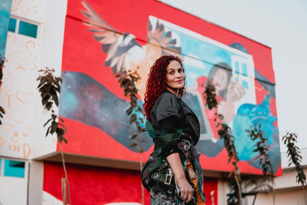 Ponta Porã ganha mural-arte de 166m para IFMS e quem passar em BR apreciar