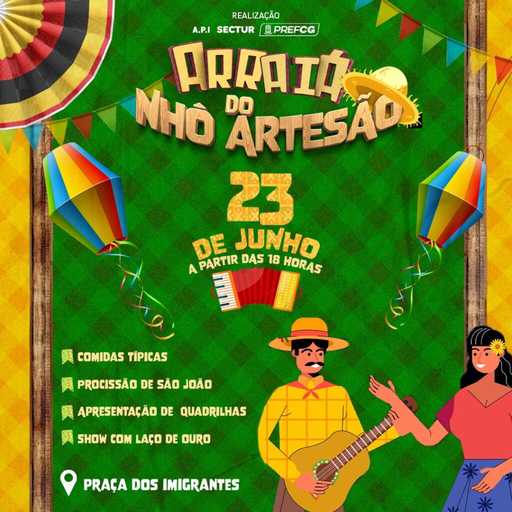 Tradicional Arraia do 'Nho artesão' acontece sexta-feira no centro da Capital Tradicional Arraia do 'Nho artesão' acontece sexta-feira no centro da Capital