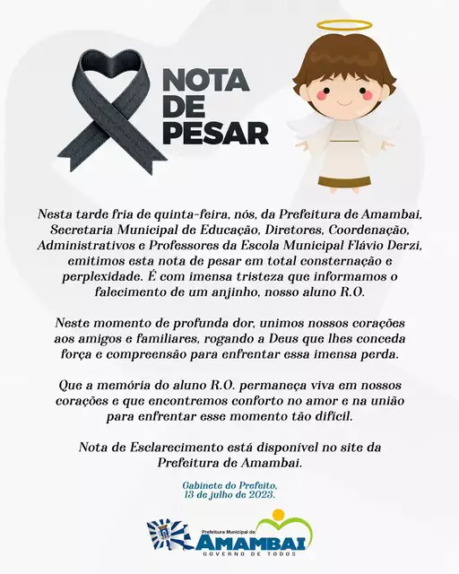 Criança morre enquanto brincava em escola de MS após provável mal súbito