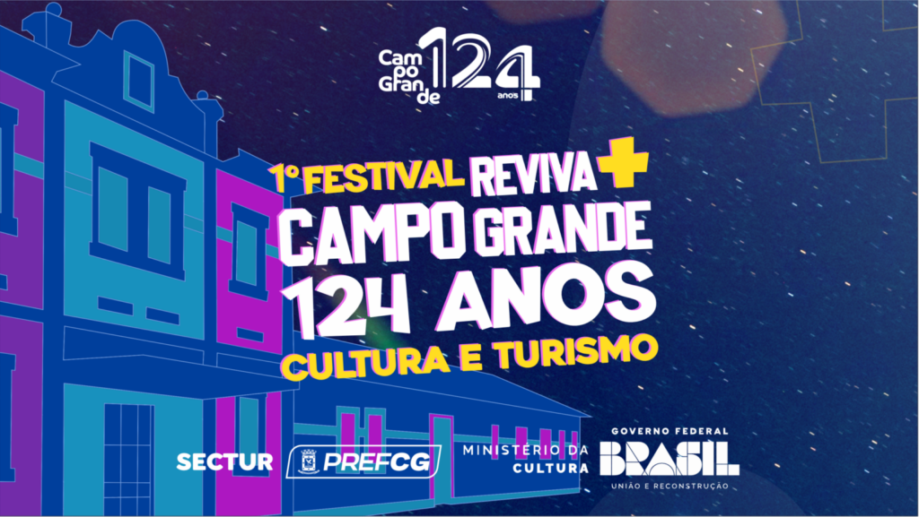 Capital nos 124 anos terá Cultura e turismo com 1º Festival 'Reviva Mais CG' Capital nos 124 anos terá Cultura e turismo com 1º Festival 'Reviva Mais CG'