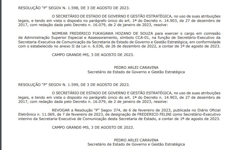 Publicitário Frederico de Souza assume a Comunicação do Governo do Estado