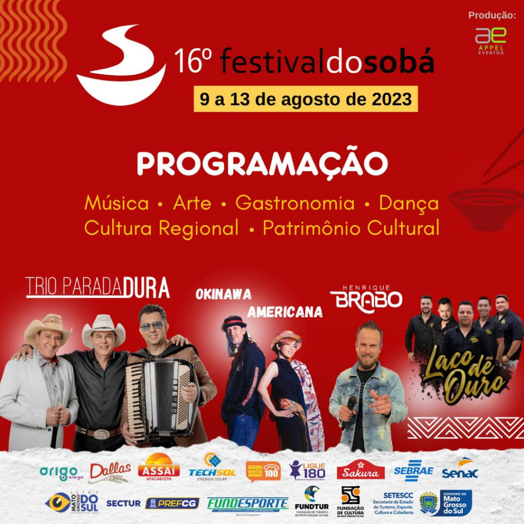 Veja a programação completa do Festival do Sobá, que começa nesta quarta-feira na Feira Central Veja a programação completa do Festival do Sobá, que começa nesta quarta-feira na Feira Central