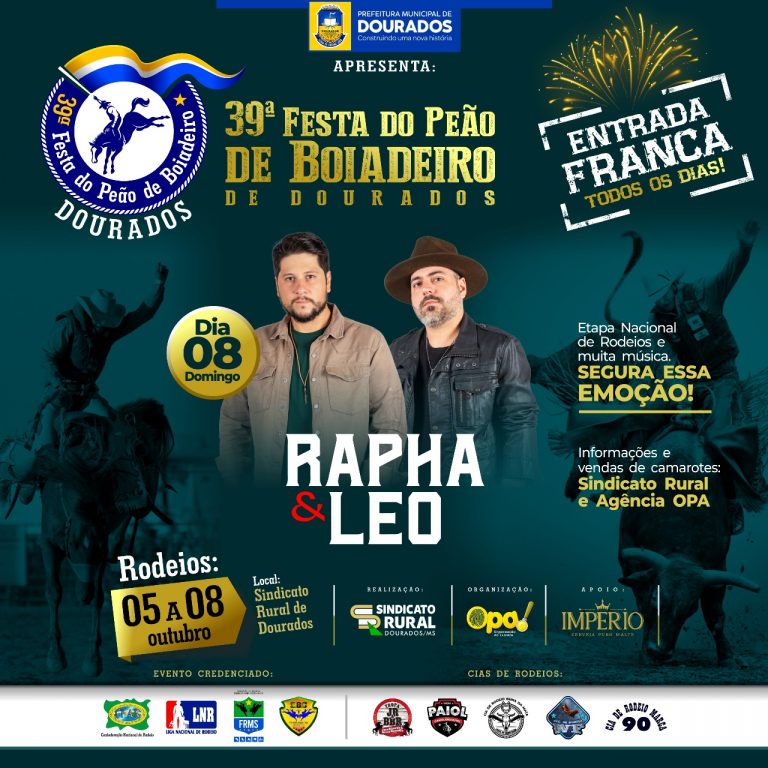 39ª Festa de Peão fará shows e rodeios em Dourados com apoio da Prefeitura 39ª Festa de Peão fará shows e rodeios em Dourados com apoio da Prefeitura