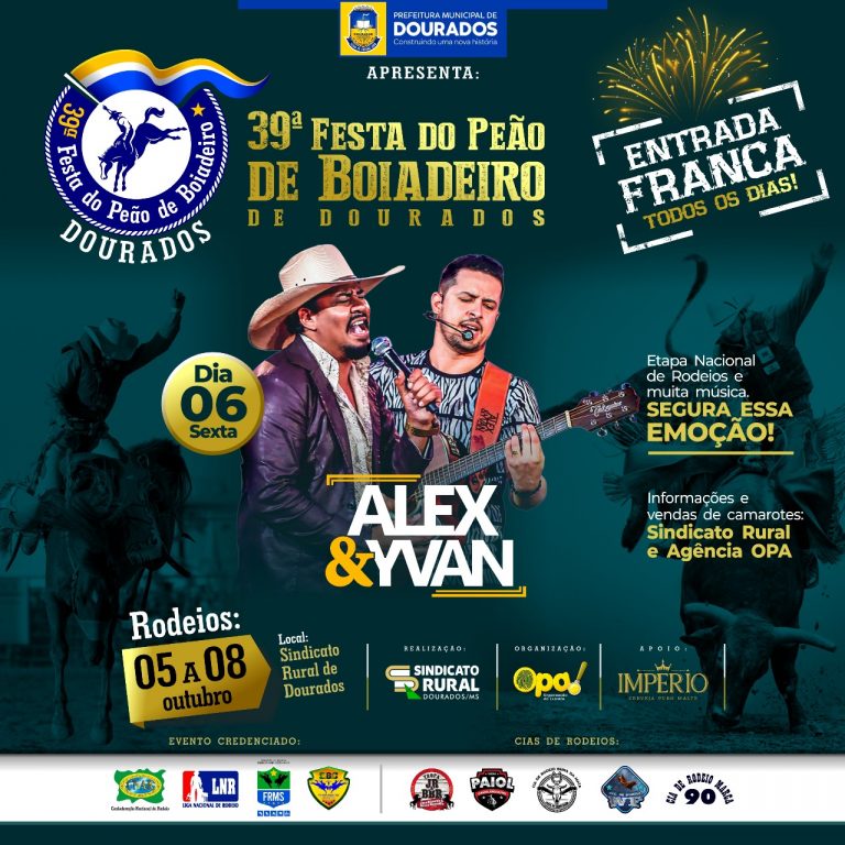 39ª Festa de Peão fará shows e rodeios em Dourados com apoio da Prefeitura 39ª Festa de Peão fará shows e rodeios em Dourados com apoio da Prefeitura