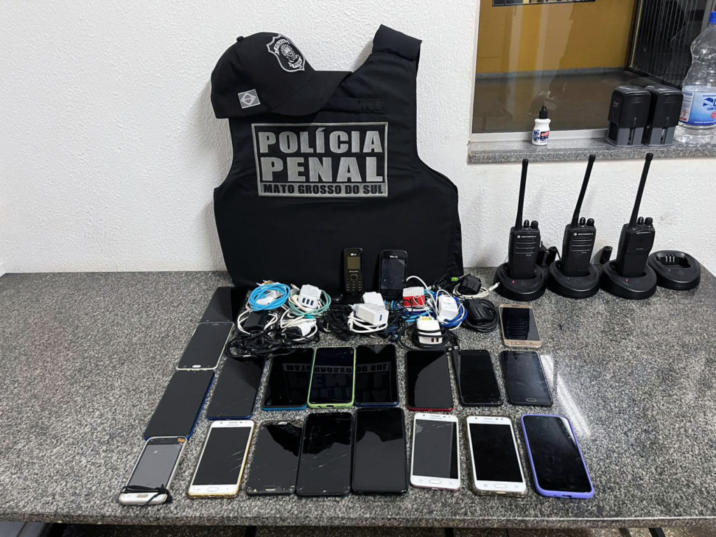 Operação Mute apreendeu 156 aparelhos celulares em sete unidades prisionais de MS