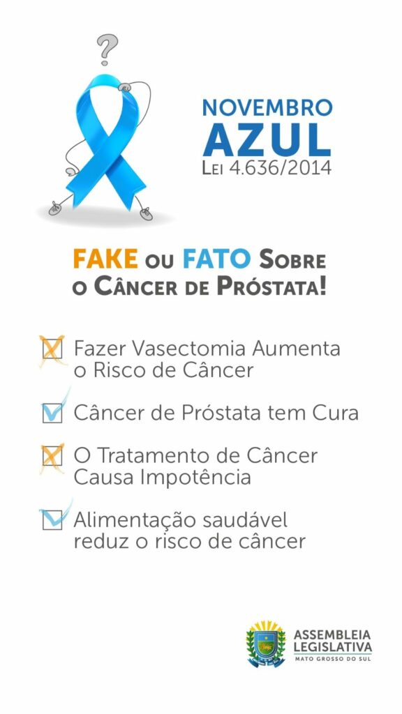 Novembro Azul: Lei estadual reforça importância do autocuidado para os homens Novembro Azul: Lei estadual reforça importância do autocuidado para os homens