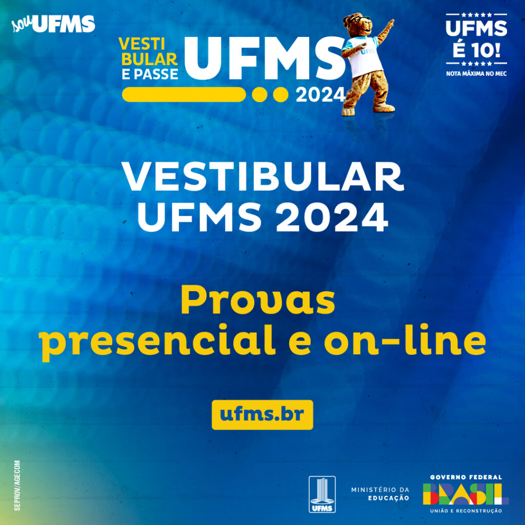 UFMS ressalta que vestibular terá provas presenciais e on-line