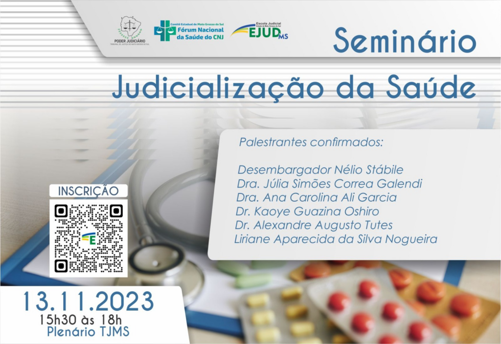 Seminário discutirá judicialização da saúde na segunda Seminário discutirá judicialização da saúde na segunda