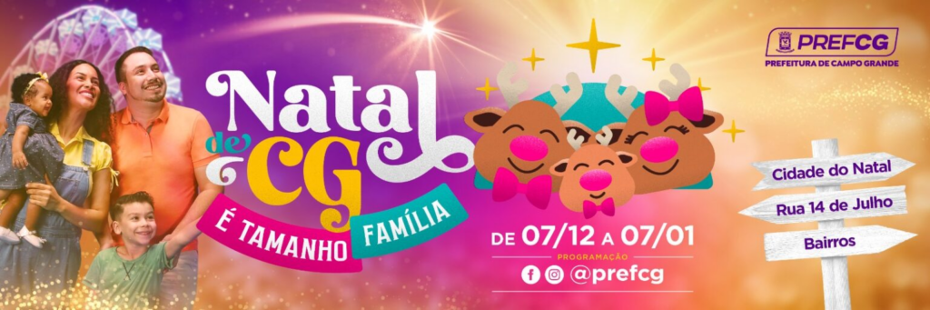 Com a presença da Família Rena, programação do Natal começa no dia 06 de dezembro