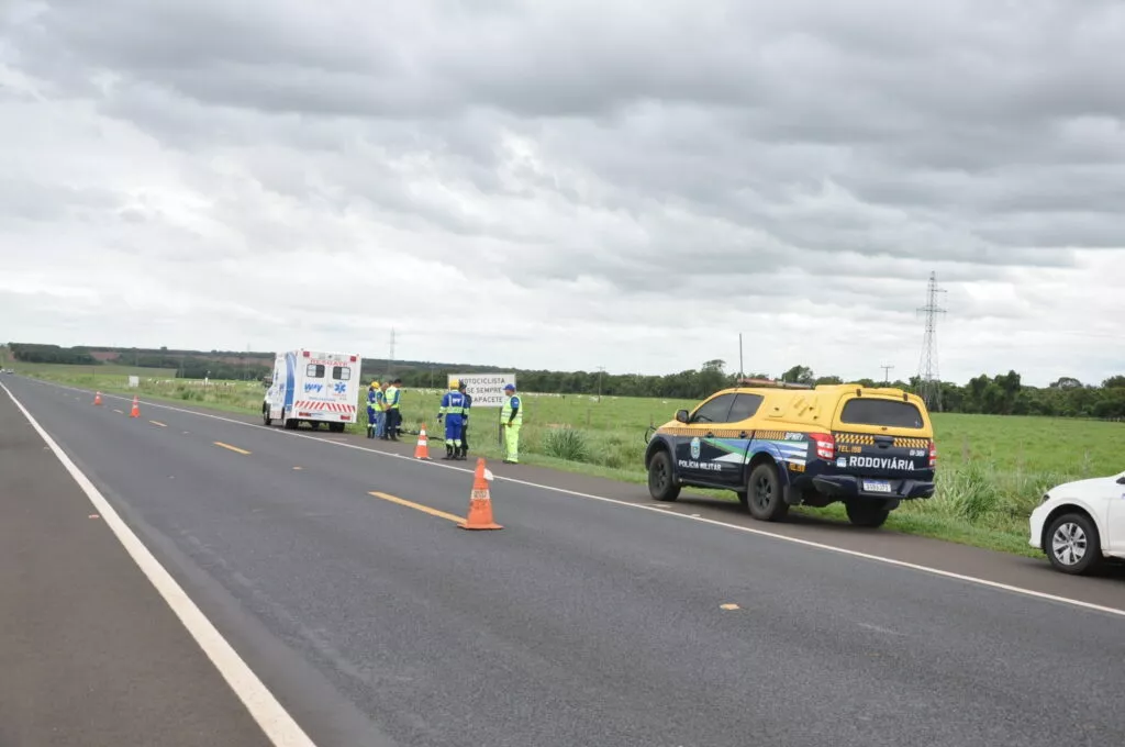 Motociclista morre depois de bater em placa de sinalização em Chapadão do Sul