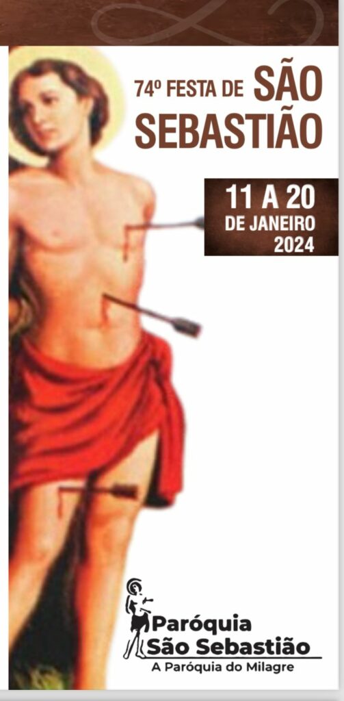 Tradicional Festa de São Sebastião começa na quinta-feira e segue até o dia 20; veja a programação!