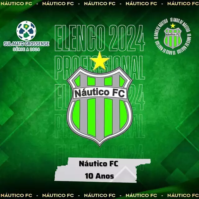 Náutico apresenta novo elenco para o Campeonato Sul-Mato-Grossense