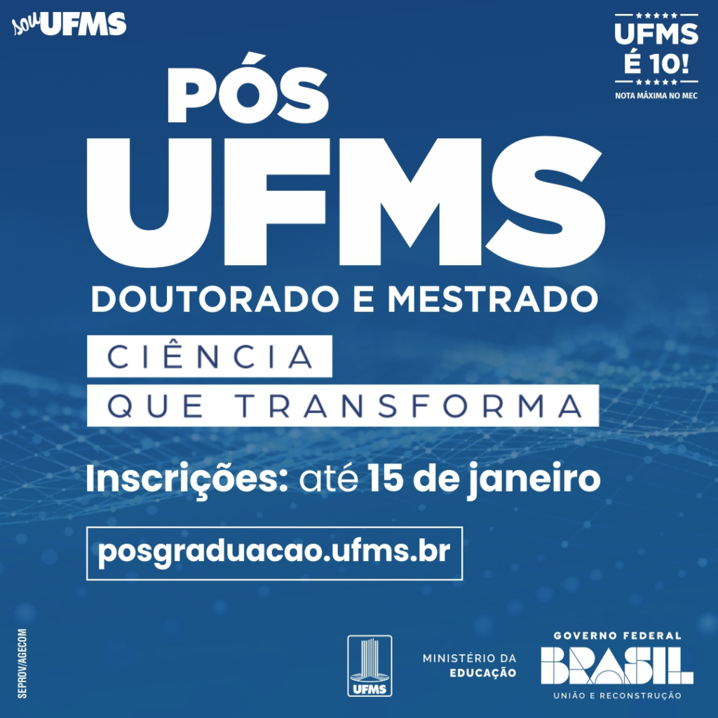 Inscrições para vagas em cursos de mestrado e doutorado encerram no dia 15 de janeiro