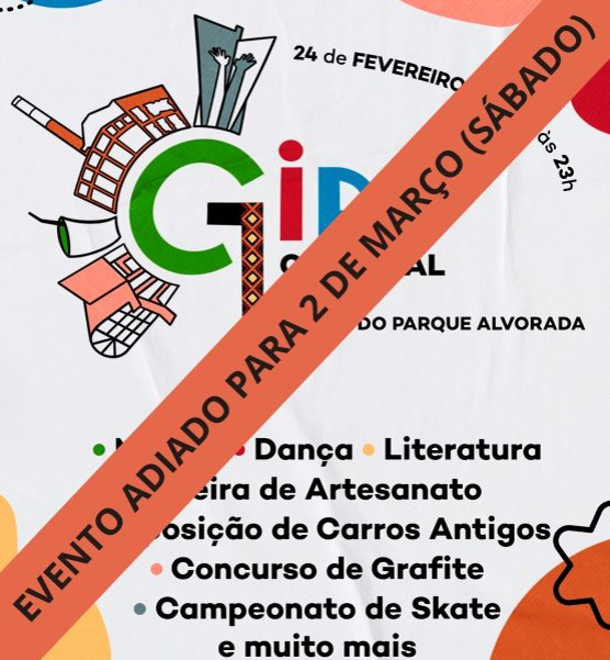 Mau tempo faz adiar 'Giro Cultural' de Dourados para o próximo sábado
