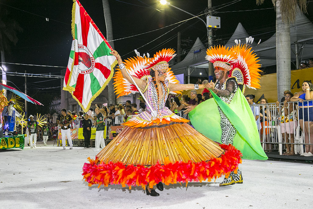 Veja como foi a primeira noite de desfiles das escolas de samba de Corumbá
