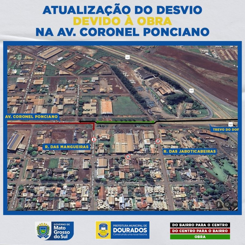 Obras exigem interdição da avenida Coronel Ponciano a partir desta terça