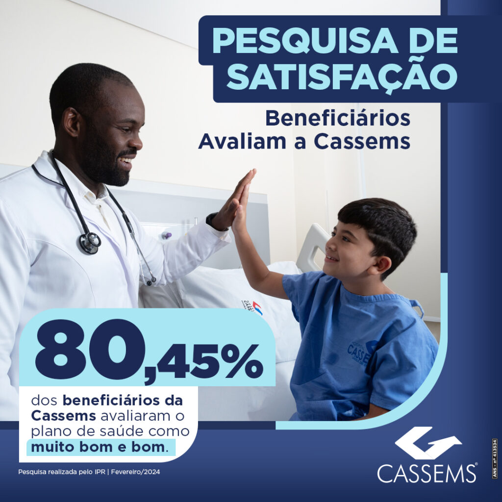 Pesquisa aponta que 80,45% dos beneficiários aprovam o plano de saúde Cassems