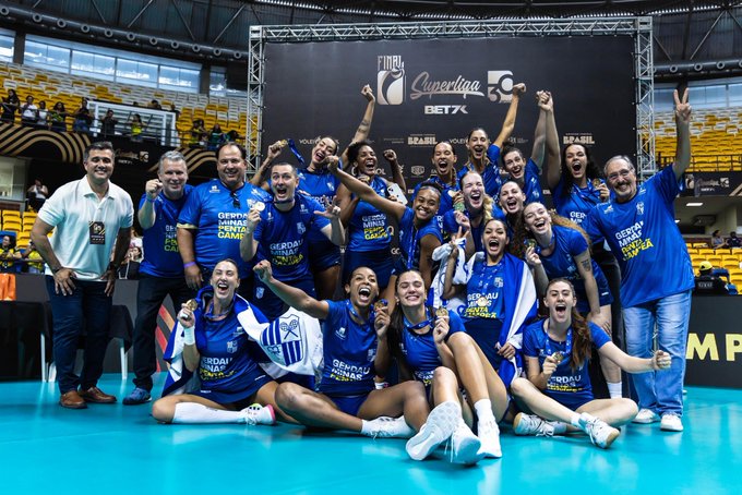 Minas Tênis Clube conquista título da Superliga feminina de vôlei