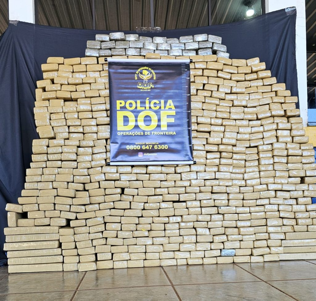 Droga que saiu do Paraguai é apreendida pelo DOF na MS-164 a caminho de GO