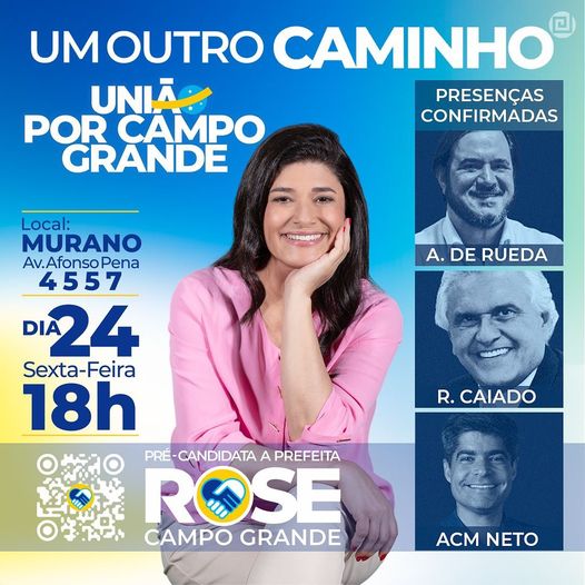Irmão: Rinaldo anuncia e convida para lançamento da pré-candidatura de Rose Irmão: Rinaldo anuncia e convida para lançamento da pré-candidatura de Rose