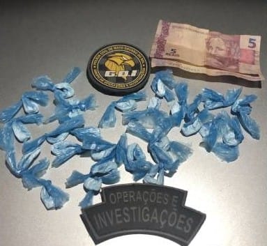 Adolescente é apreendido com 25 porções de cocaína prontas para venda na Capital