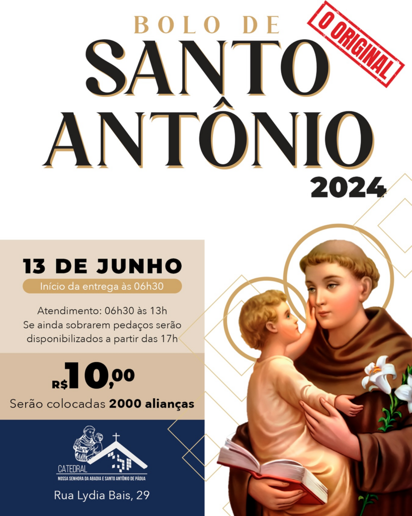 Com 2 mil alianças, tradicional bolo de Santo Antônio começa a ser vendido na Capital
