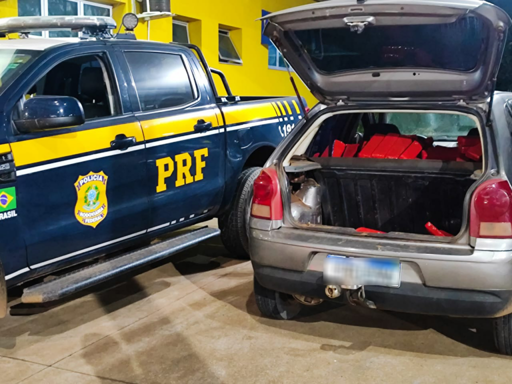 PRF apreende mais de 260 quilos de maconha em dois veículos na BR-262