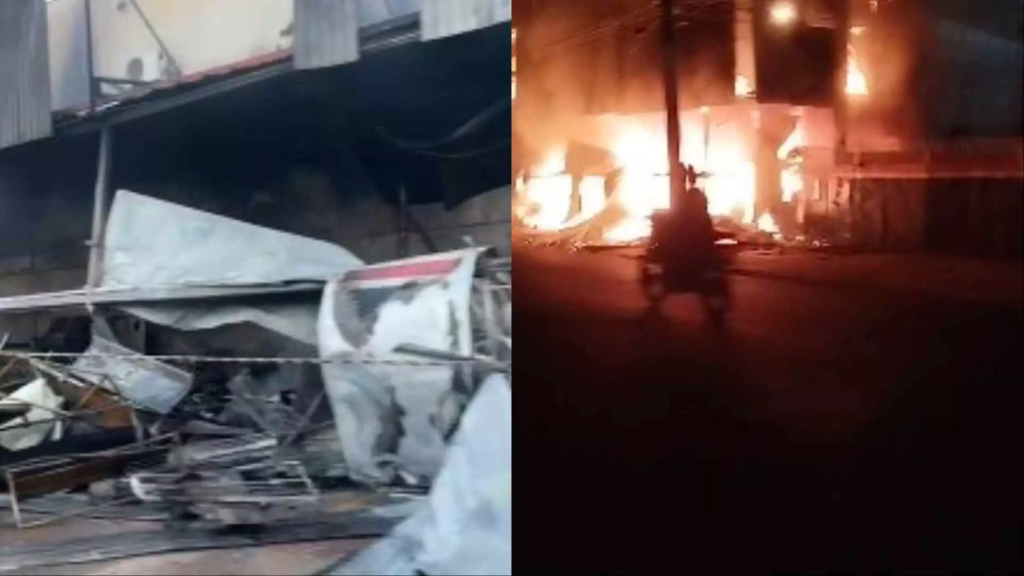 Em Campo Grande, incêndio atinge supermercado nesta madrugada