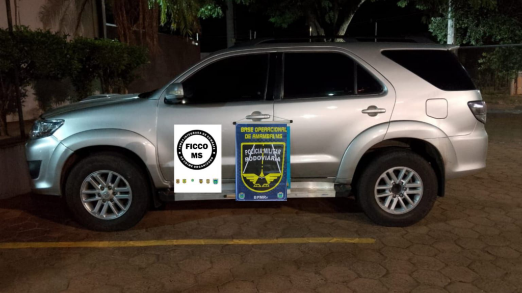 PMR apreende cocaína em tanque de combustível de SUV blindada