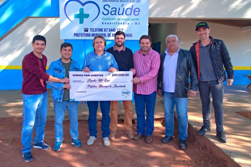 Deputado Caravina visita Anaurilândia e anuncia recursos para saúde Deputado Caravina visita Anaurilândia e anuncia recursos para saúde