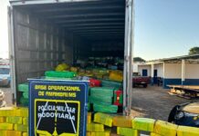 PMR apreende R$ 20 milhões em 10 ton de droga em caminhão no interior de MS