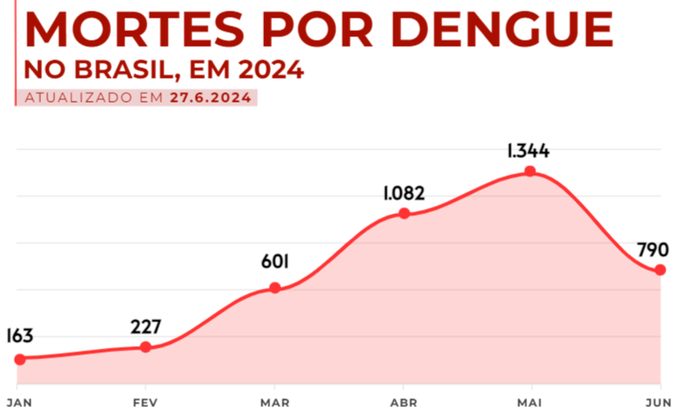 Brasil tem mais mortes por dengue em seis meses que em sete anos somados Brasil tem mais mortes por dengue em seis meses que em sete anos somados