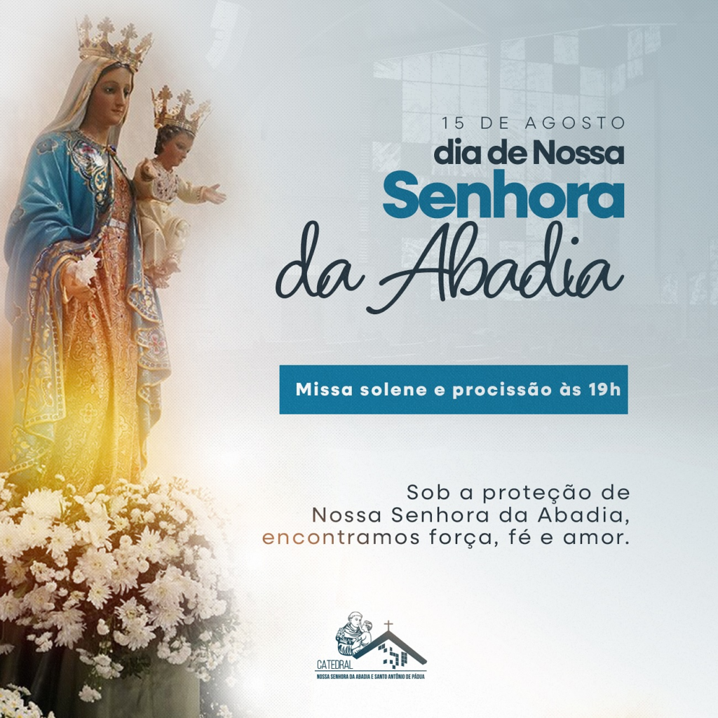 Dia de Nossa Senhora da Abadia, padroeira da Arquidiocese de Campo Grande; conheça a história da santa! Dia de Nossa Senhora da Abadia, padroeira da Arquidiocese de Campo Grande; conheça a história da santa!