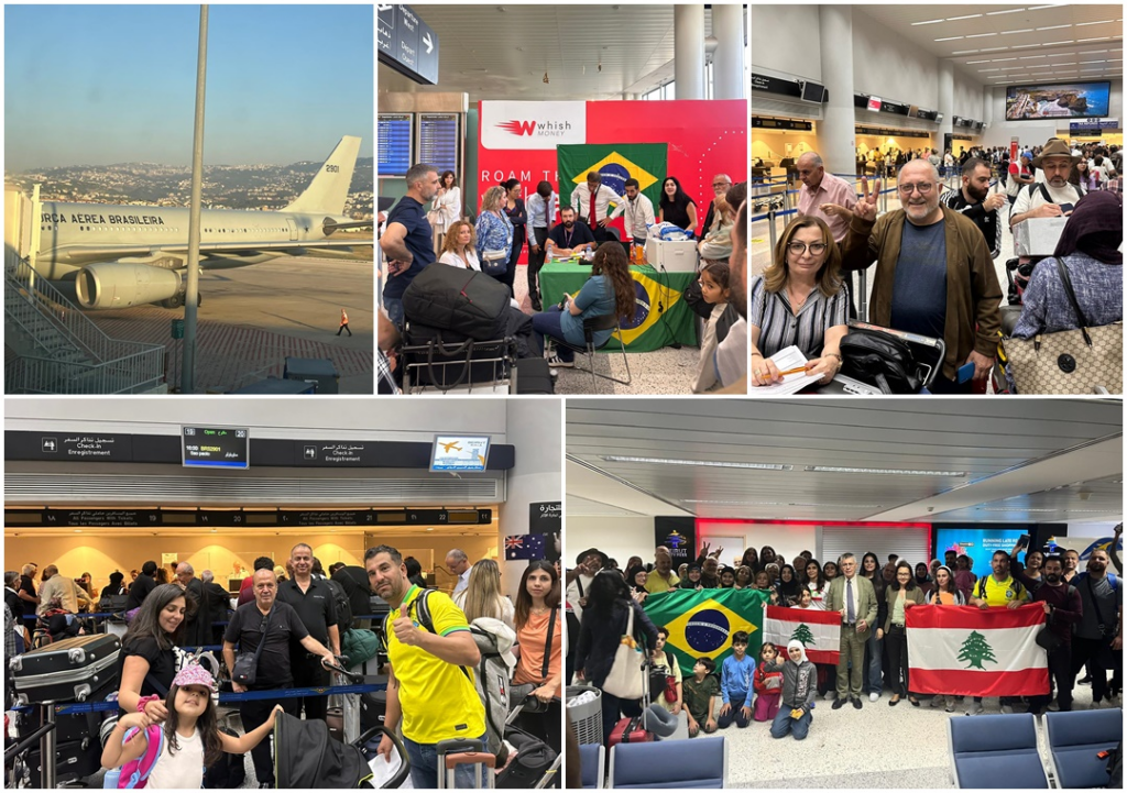 Primeiro voo de repatriação no Líbano decola de Beirute; presidente Lula vai receber os brasileiros Primeiro voo de repatriação no Líbano decola de Beirute; presidente Lula vai receber os brasileiros