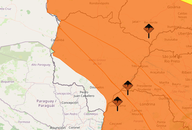 Inmet amplia alertas de tempestade para 67 municípios de Mato Grosso do Sul Inmet amplia alertas de tempestade para 67 municípios de Mato Grosso do Sul