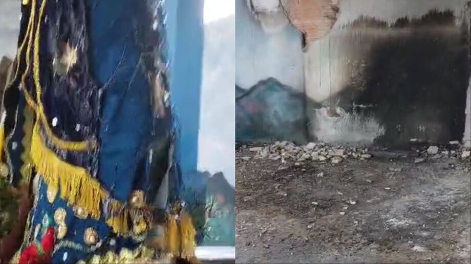 Milagre? Incêndio destrói santuário de Aparecida em distrito de MS, mas imagem da santa fica intacta Milagre? Incêndio destrói santuário de Aparecida em distrito de MS, mas imagem da santa fica intacta