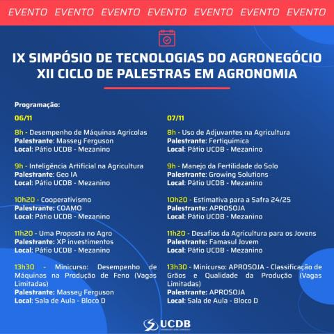 Aprosoja/MS participa de encontros acadêmicos em Campo Grande Aprosoja/MS participa de encontros acadêmicos em Campo Grande