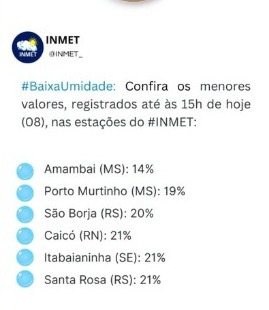 Chuvas intensas podem atingir 25 cidades de MS ao longo das próximas horas Chuvas intensas podem atingir 25 cidades de MS ao longo das próximas horas