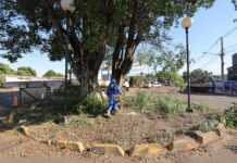 Douradenses ganham revitalização de rotatória no Jardim Maringá