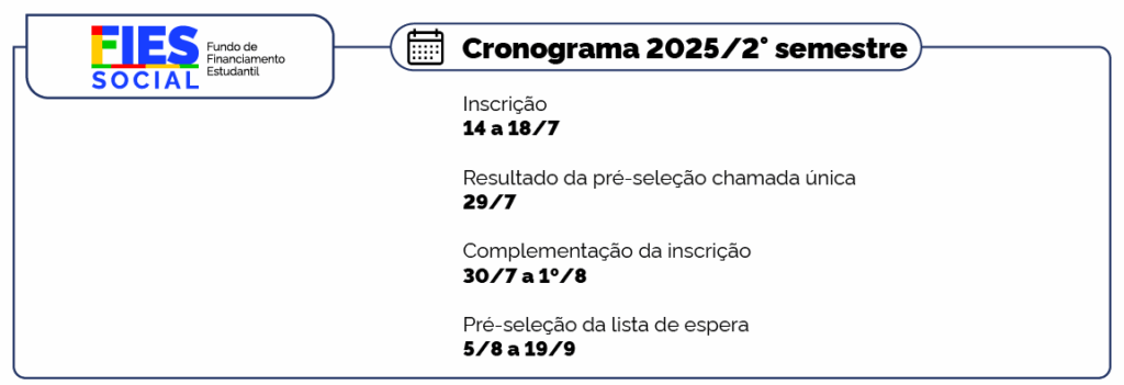 Fies abre inscrições para 1.046 vagas em MS neste segundo semestre de 2025 Fies abre inscrições para 1.046 vagas em MS neste segundo semestre de 2025