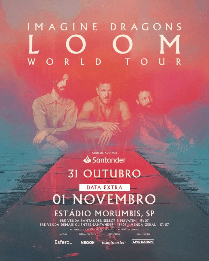 Imagine Dragons anuncia data extra em São Paulo após alta demanda por ingressos Imagine Dragons anuncia data extra em São Paulo após alta demanda por ingressos