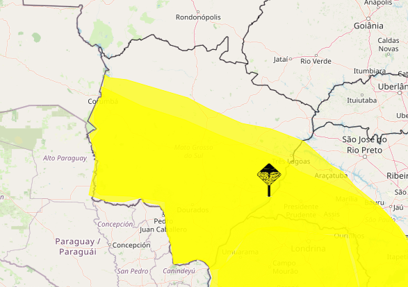 Tempestade à vista: Inmet emite alertas para 69 cidades de MS Tempestade à vista: Inmet emite alertas para 69 cidades de MS