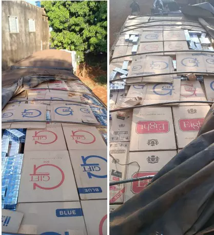 Bitrem com mil caixas de cigarros apreendido leva PF a deflagrar ação em Sidrolândia Bitrem com mil caixas de cigarros apreendido leva PF a deflagrar ação em Sidrolândia