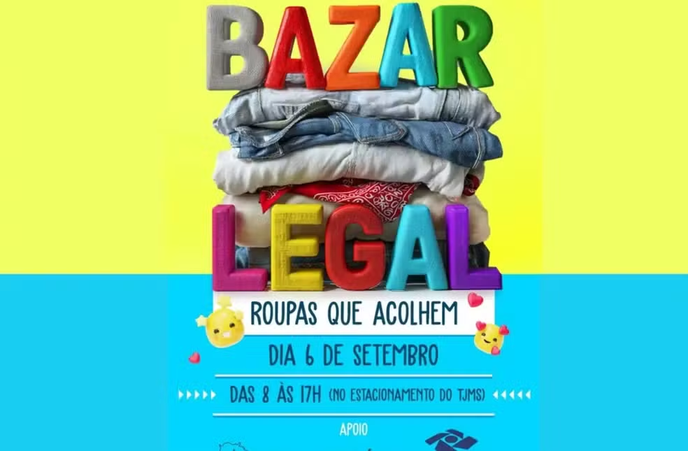 Bazar Legal oferece roupas de alto padrão por R$ 30 em Campo Grande Bazar Legal oferece roupas de alto padrão por R$ 30 em Campo Grande