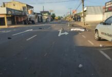 Jovem de 21 anos morre em acidente com moto e pedestre na Rua Brilhante